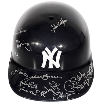 New York Yankees Autographed Multi-Signed Hard Hat Helmet