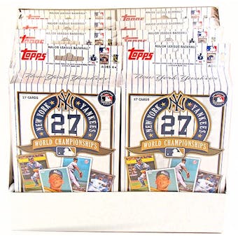 2010 Topps New York Yankees Baseball 27 World Championships Box (8 Sets)