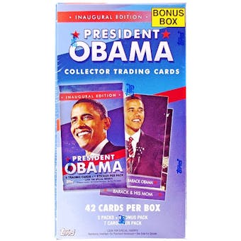 President Barack Obama Collector Trading Cards Value Box (2009 Topps)