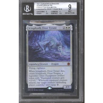Magic the Gathering Adventures in the Forgotten Realms Ampersand Promo Foil Icingdeath, Frost Tyrant BGS 9 (9,