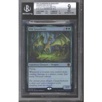 Magic the Gathering Adventures in the Forgotten Realms Ampersand Promo Foil Old Gnawbone BGS 9 (9.5, 9, 8.5, 9