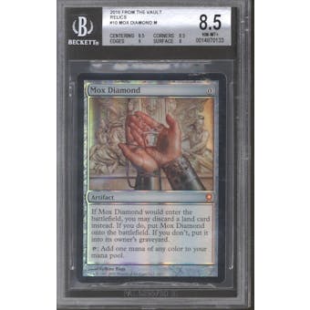 Magic the Gathering From the Vault: Relics Foil Mox Diamond BGS 8.5 (8.5, 8.5, 9, 8)