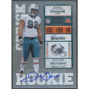 2010 Playoff Contenders #143 Jared Odrick Rookie Autograph