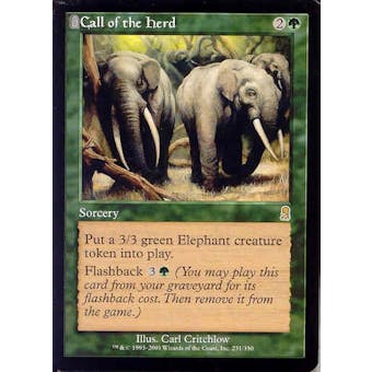 Magic the Gathering Odyssey Single Call of the Herd - NEAR MINT (NM)