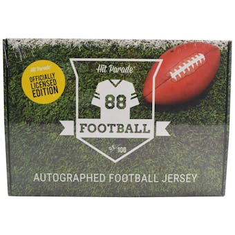 2019 Hit Parade Autographed OFFICIALLY LICENSED Football Jersey Hobby Box - Series 2 - Tom Brady & Joe Namath!