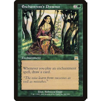 Magic the Gathering Onslaught FOIL Enchantress's Presence MODERATELY PLAYED (MP)