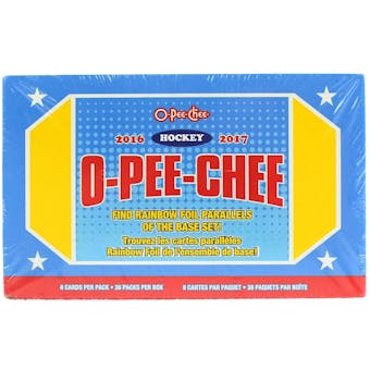 2016/17 Upper Deck O-Pee-Chee Hockey Retail 36-Pack Box