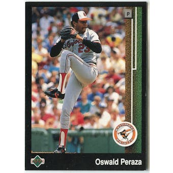 1989 Upper Deck Oswald Peraza Baltimore Orioles #651 Black Border Proof