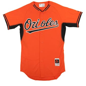 Baltimore Orioles Majestic Orange BP Cool Base Authentic Performance Jersey (Adult 48)