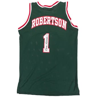 Oscar Robertson Autographed Milwaukee Bucks Jersey (PSA)