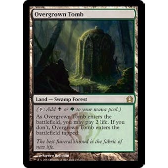Magic the Gathering Return to Ravnica Single Overgrown Tomb - MODERATE PLAY (MP)