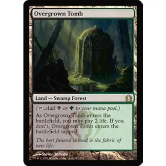 Magic the Gathering Return to Ravnica Single Overgrown Tomb FOIL - NEAR MINT (NM)