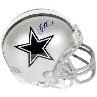 Troy Aikman Autographed Dallas Cowboys Mini Helmet (Mounted Memories)