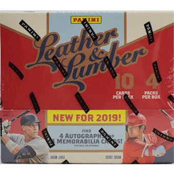 2019 Panini Leather & Lumber Baseball Hobby Box