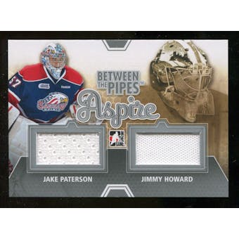 2012/13 In the Game Between The Pipes Aspire Jerseys Silver #ASP09 Jake Paterson/Jimmy Howard /140