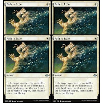 Magic the Gathering Modern Masters 2017 PLAYSET 4x Path to Exile NEAR MINT (NM)