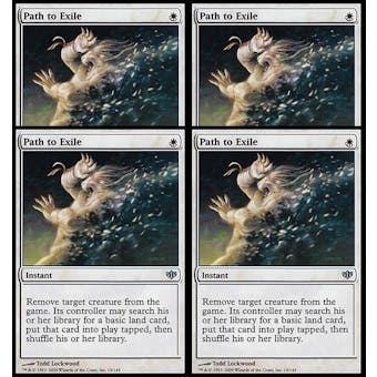 Magic the Gathering Modern Masters PLAYSET 4x Path to Exile NEAR MINT (NM)