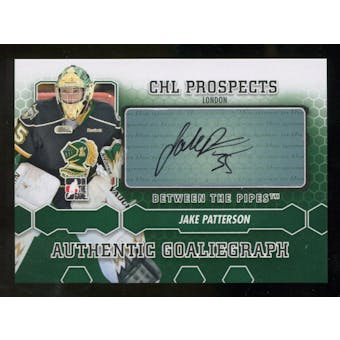 2012/13 In the Game Between The Pipes Autographs #AJPAT Jake Patterson Autograph