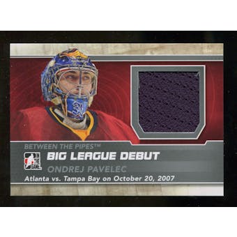 2012/13 In the Game Between The Pipes Big League Debut Jerseys Silver #BL16 Ondrej Pavelec* /100