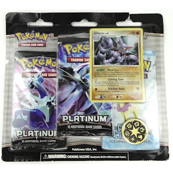 Pokemon Platinum 3-Pack Blister - EX Crystal Guardians and 2 Base Boosters with Coin and Promo