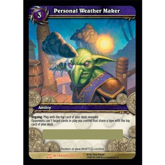 World of Warcraft WoW Servants Single Personal Weather Maker (SoB-LOOT2) Unscratched Loot Card