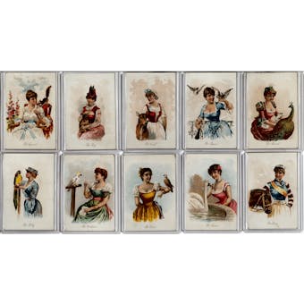 1891 N194 Kimball "Household Pets" Near Complete Set (VG-EX)