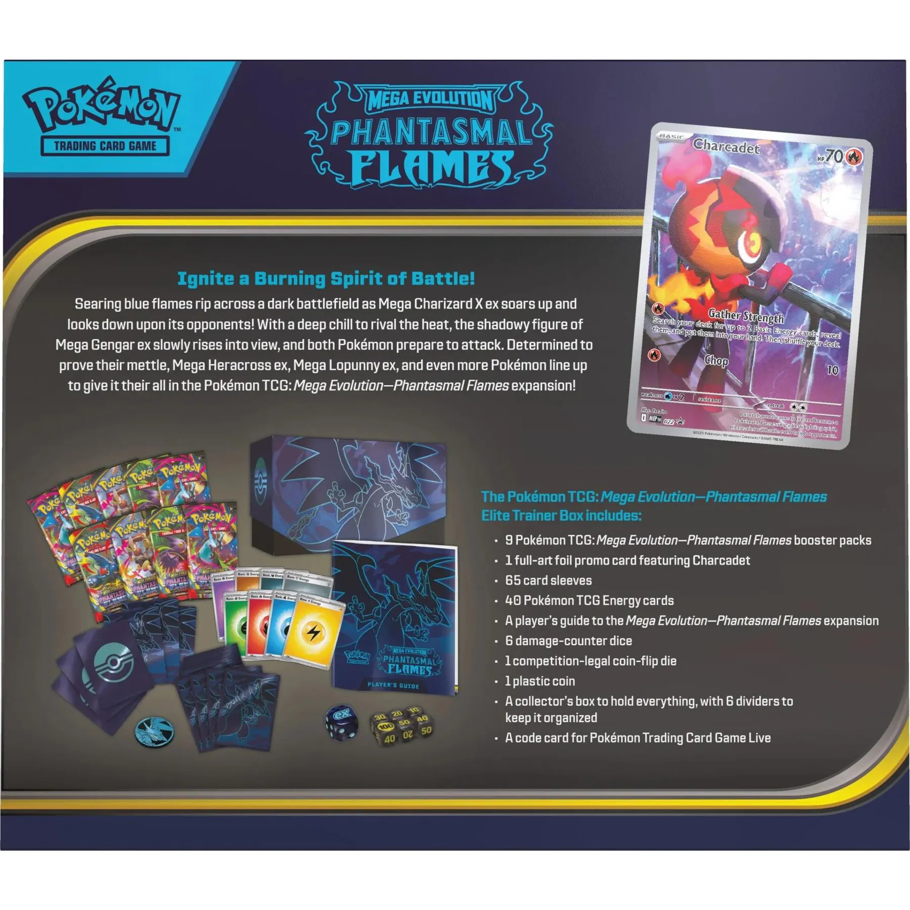 Pokemon Mega Evolution: Phantasmal Flames Elite Trainer Box | DA Card World Pokemon Mega Evolution: Phantasmal Flames Elite Trainer Box | DA Card World