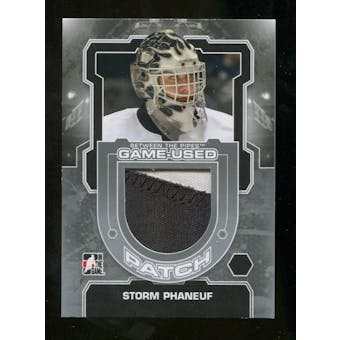 2012/13 In the Game Between The Pipes Jerseys Patch Silver #M50 Storm Phaneuf /19