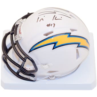Philip Rivers Autographed San Diego Chargers Speed Mini Helmet (JSA)