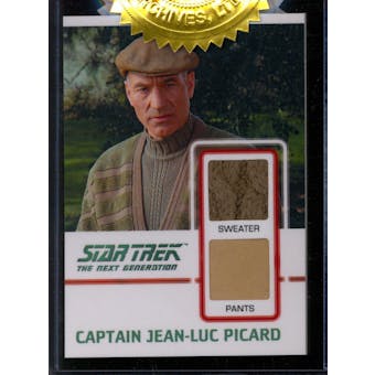 Star Trek: The Next Generation Archives and Inscriptions Patrick Stewart (Picard) Costume Relic Card