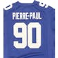Jason Pierre-Paul Autographed New York Giants Blue Football Jersey (JSA)