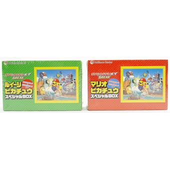 Super Mario Brothers Pokemon Pikachu Campaign Special Card Box Set of 2 Mario and Luigi