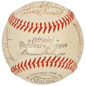 1955 Philadelphia Phillies Autographed Team Signed Baseball (JSA COA)