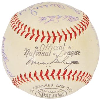 1953 St Louis Cardinals Autographed Team Signed Baseball (JSA COA)