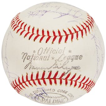 1965 Philadelphia Phillies Autographed Team Signed Baseball (JSA COA)