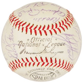 1969 Montreal Expos Autographed Team Signed Baseball (JSA COA) 24 Signatures