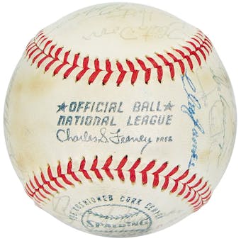 1971 Chicago Cubs Autographed Team Signed Baseball (JSA COA) 25 Signatures