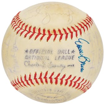 1971 Chicago Cubs Autographed Team Signed Baseball (JSA COA) 30 Signatures (A)