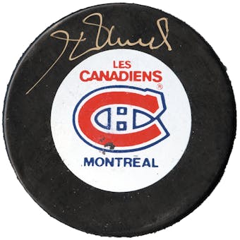 Henri Richard Autographed Montreal Canadiens Hockey Puck (UDA)