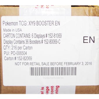 Pokemon XY BREAKpoint Booster 6-Box Case