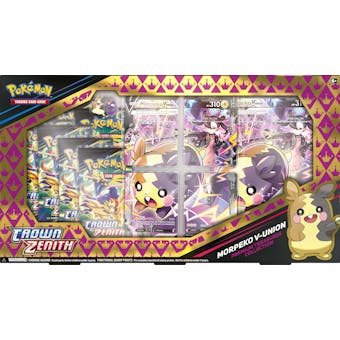Pokemon Crown Zenith Morpeko V-UNION Premium Treasures Collection 6-Box Case (Presell)
