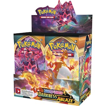 Pokemon Sword & Shield: Darkness Ablaze Booster Box and BCW Deck Protectors COMBO