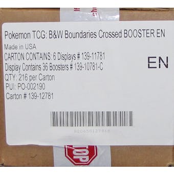 Pokemon Black & White: Boundaries Crossed Booster 6-Box Case