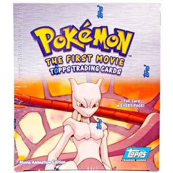 Pokemon The First Movie Box (1998 Topps, 36 packs blue logo)