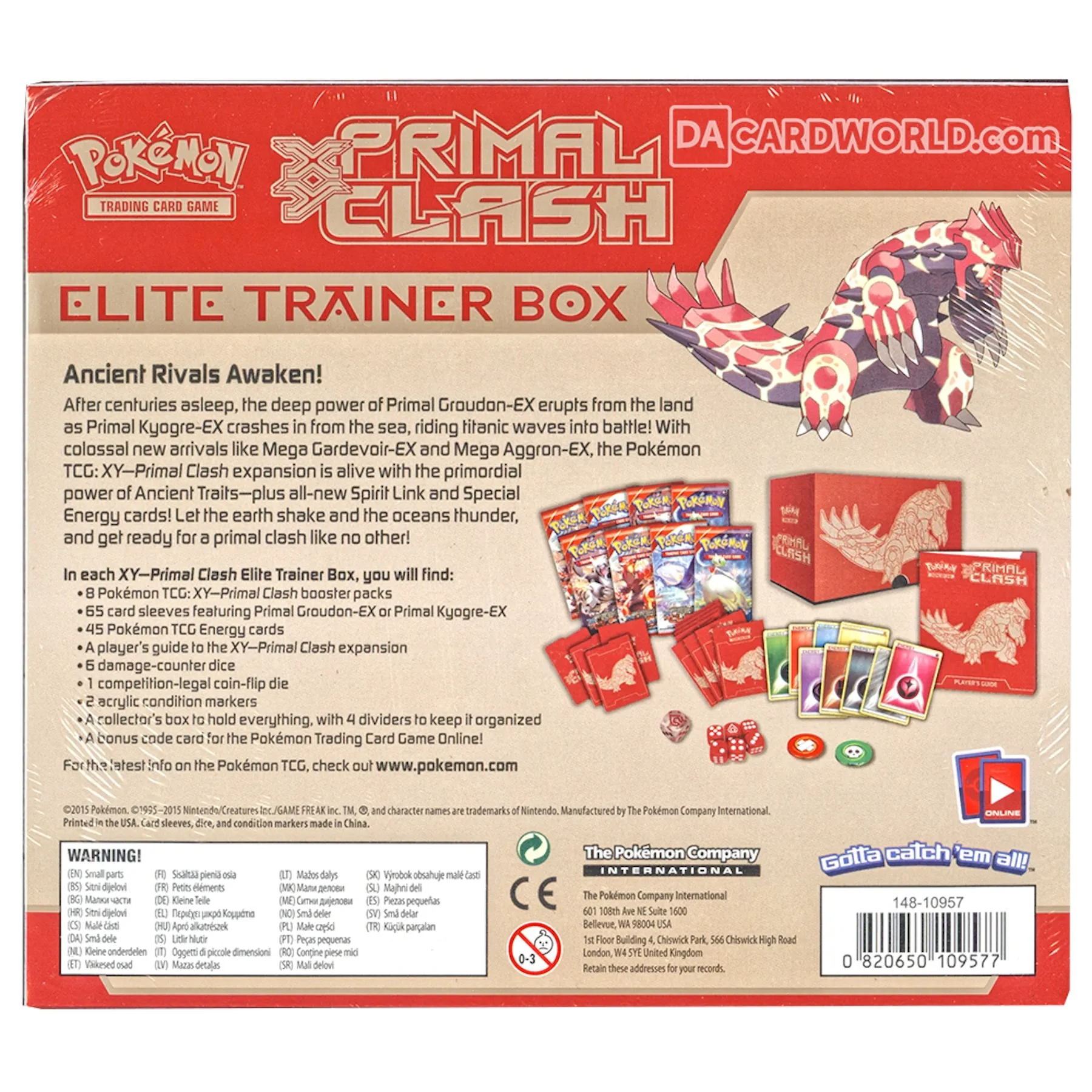 Pokemon XY Primal Clash Elite Trainer Box (Primal Groudon-EX) | DA Card World Pokemon XY Primal Clash Elite Trainer Box (Primal Groudon-EX) | DA Card World