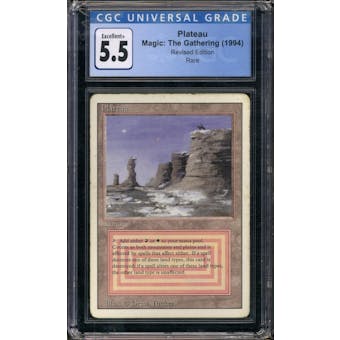 Magic the Gathering 3rd Ed/Revised Plateau CGC 5.5