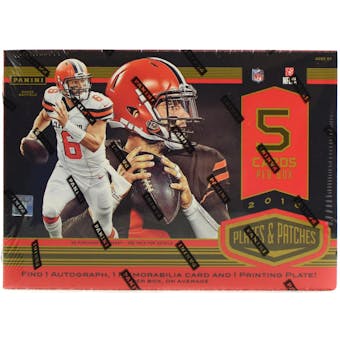 2018 Panini Plates and Patches Football 12-Box Case-  DACW Live 32 Spot Pick Your Team Break #1