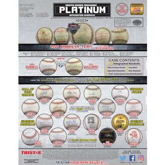 2023 TriStar Hidden Treasures Platinum Autographed Baseball Hobby 12-Box Case