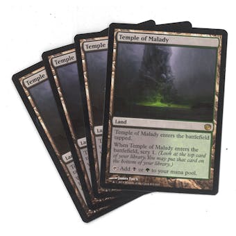 Magic the Gathering Journey into Nyx PLAYSET Temple of Malady X4 - NEAR MINT (NM)