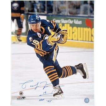 Pat LaFontaine Autographed Buffalo Sabres Throwback 16x20 Hockey Photo